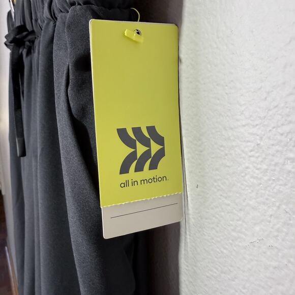 All in Motion Women’s XXL Black Woven Wide Leg Pants Loose Fit Drawstring Waist - Picture 6 of 10